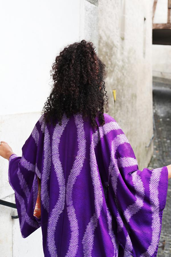 Kimono Shibori Violet - Ha.Na
