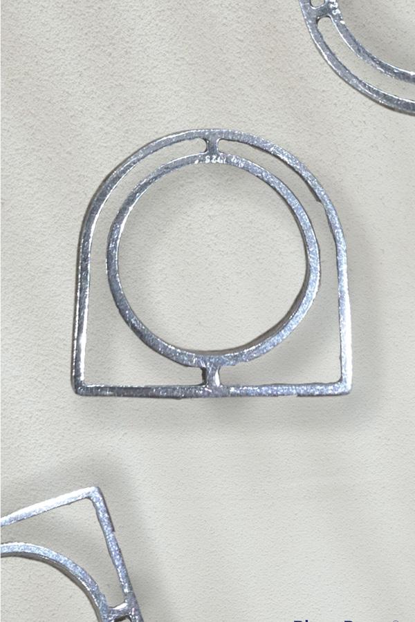 Ring Airline Deluxe '2 Ponts' Silver 925 - Dorothée Loustalot