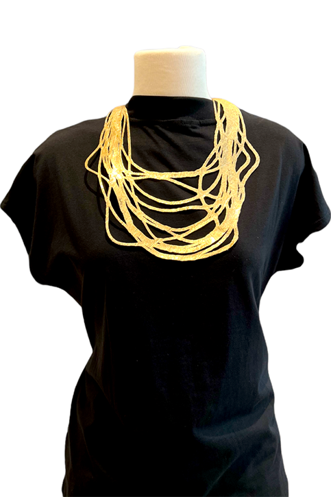 Short Necklace Reversible, Gold | Silver - SI Sabato Isabel