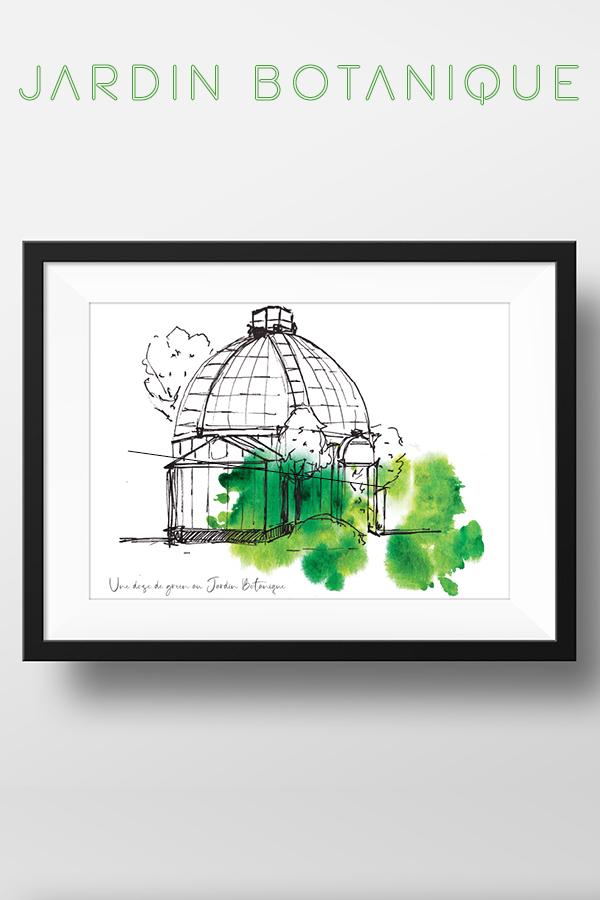 Print `Jardin Botanique` - Julie Thomas x UC by Eliran Ashraf