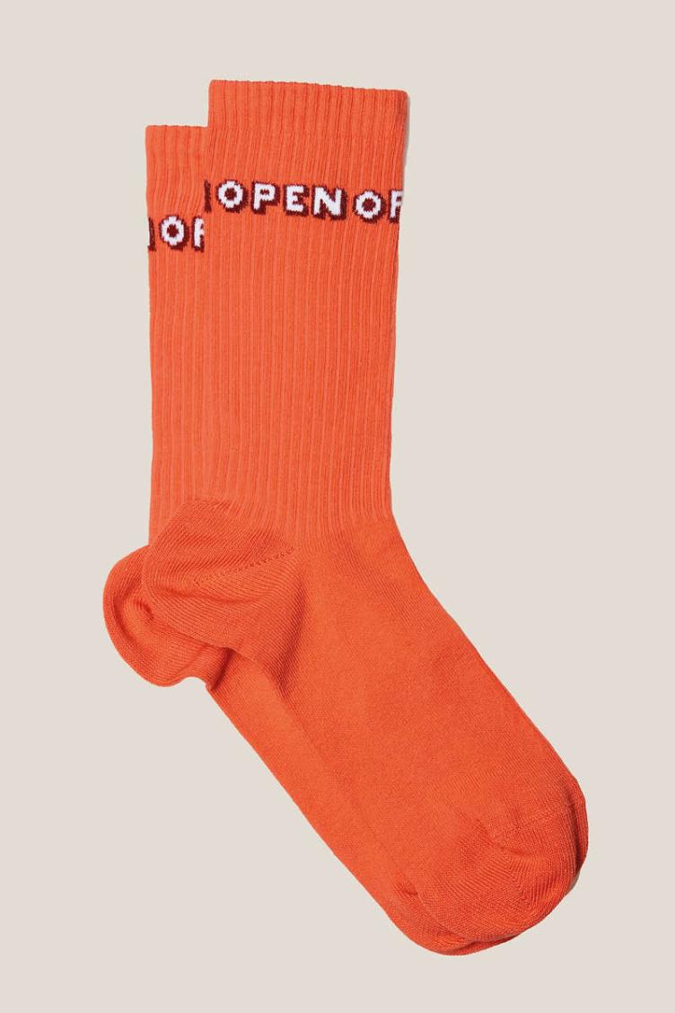 Chaussettes `Open` Orange - Chaton Gonflable