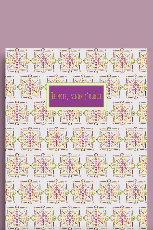 Julie Thomas - Notebook Planner JE NOTE SINON J`OUBLIE Purple