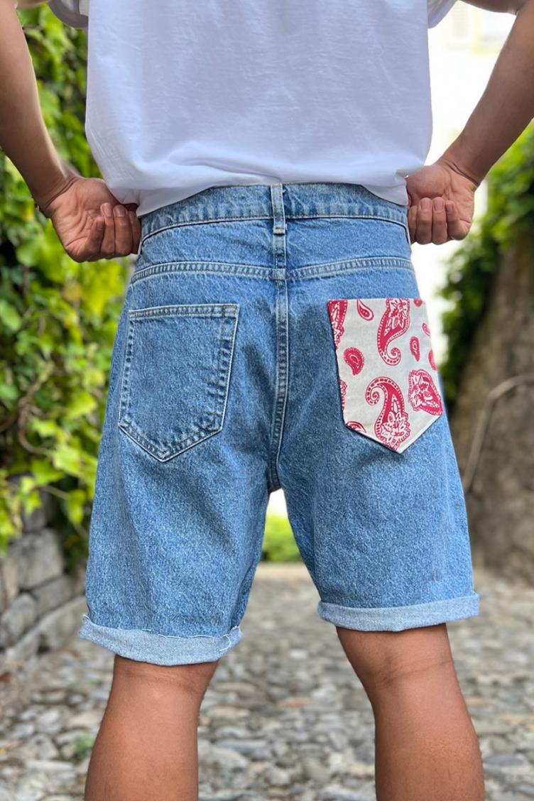 Levi`s Shorts `Paisley` Red - Atelier Siblings