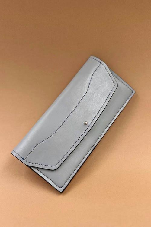 Wallet `Long` Gris - Léger