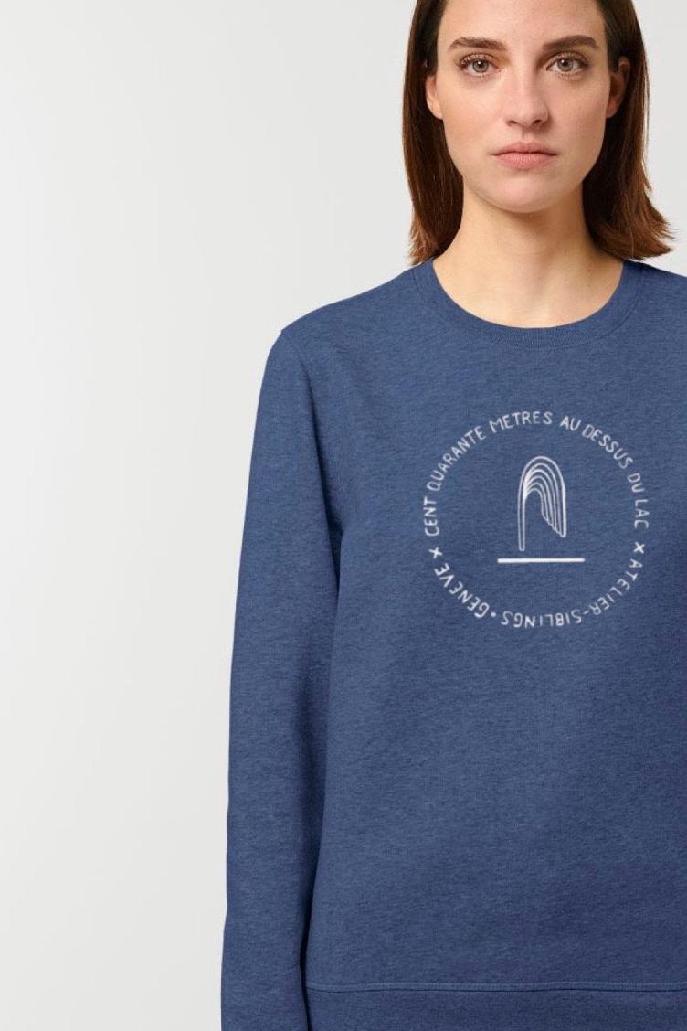 Sweatshirt Geneve 140m Bleu/Crème - Atelier Siblings