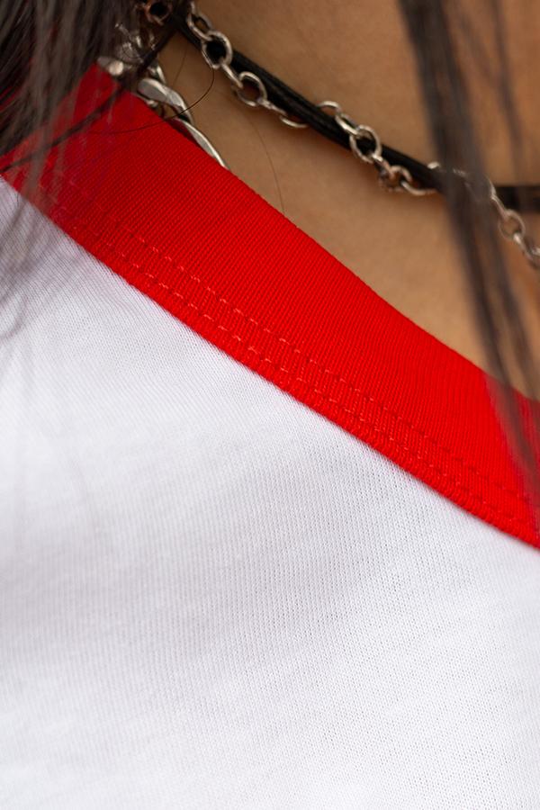 T-Shirt `Geneva Vintage Style` White/Red - U/C by Eliran Ashraf - 0