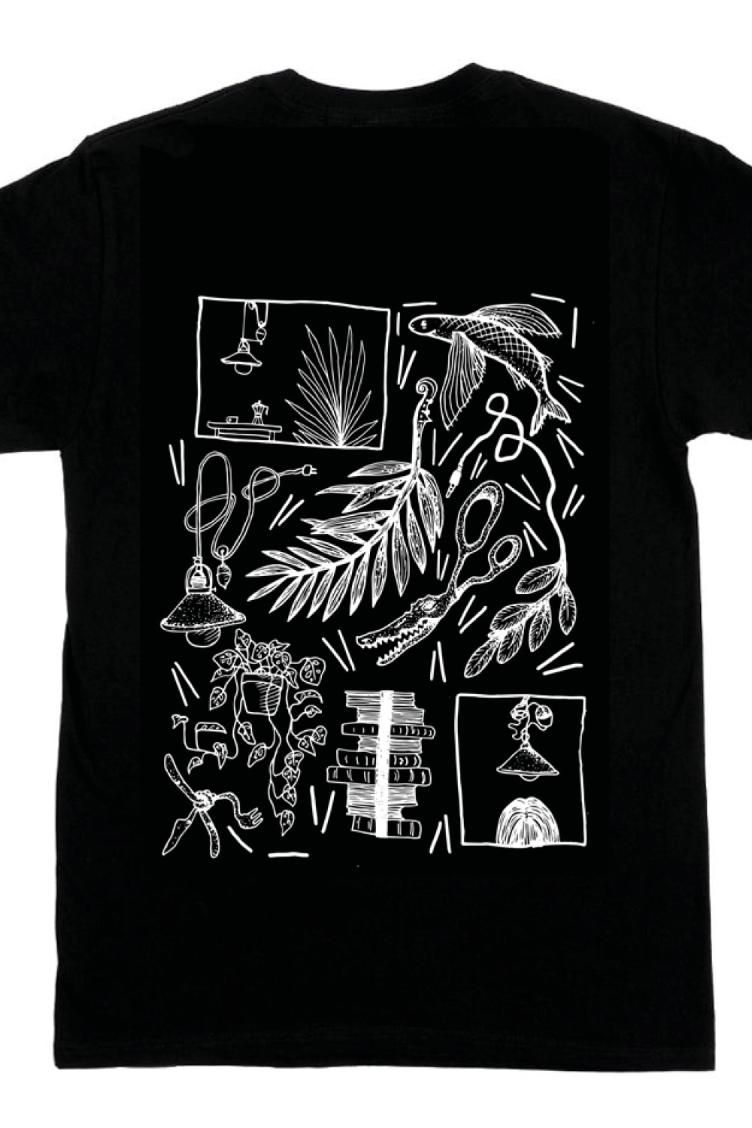 T-shirt Unisex Hybride Noir OS - Tina Schwizgebel